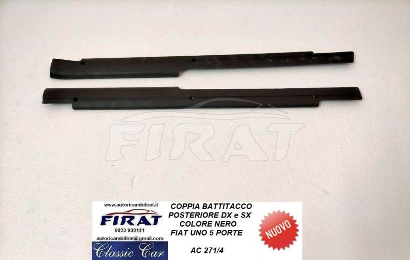 BATTITACCO FIAT UNO 5 PORTE POST.DX E SX NERO